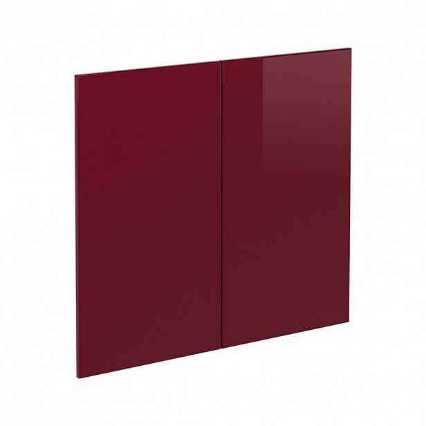 Vicco KUCHYŇSKÁ DVÍŘKA R-Line Červená vysoký lesk 79.2 x 71.3 cm nábytková čela pro skříňku pod dřez