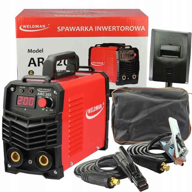 Invertorová svářečka Weldman Arc 203 Igbt Mma 200A Hot Start Arc Force 230V