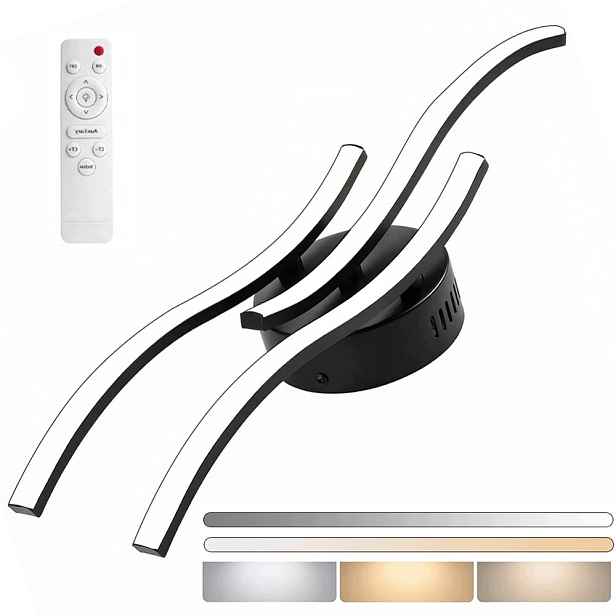 stropní svítidlo Led Stropní Svítidlo Černý Moderní Lustr 42W Do Obývacího Pokoje S Dálkový Ovladač