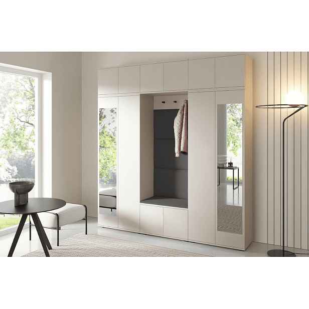 ArtPK Předsíň BIANCO 2 | cashmere se zrcadlem Barva: Trinity 15