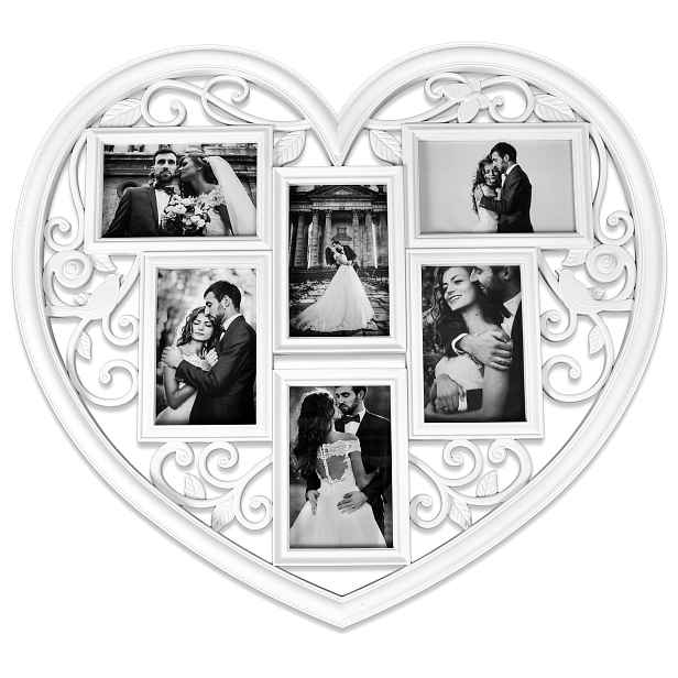 TZB Fotorámeček ve tvaru srdce Breva 10x15 cm