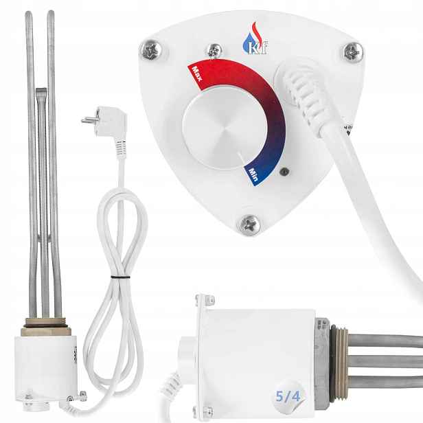 Univerzální Topné Těleso S Termostatem Pro Bojler 5/4 DN32 3000W 3kW Polska
