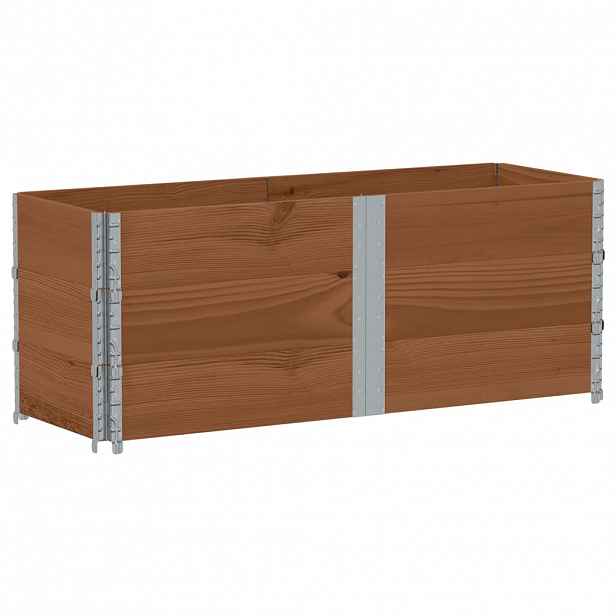 vidaXL Zahradní truhlík hnědý 150 x 50 cm masivní borové dřevo