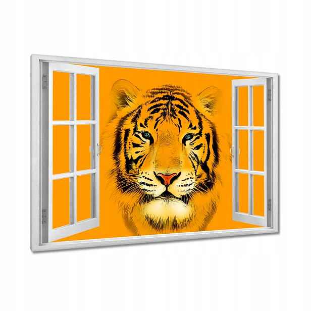 Obrazy 90x60 Oranžový tygr