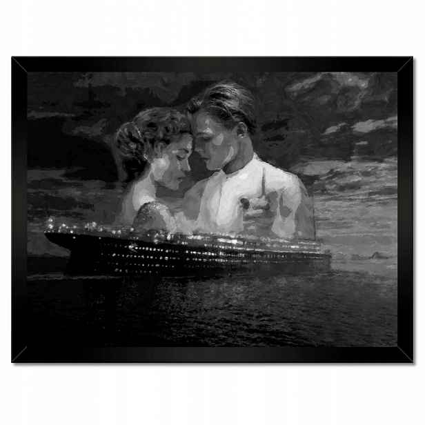Plakáty v rámu 40x30 Titanic Černobílé