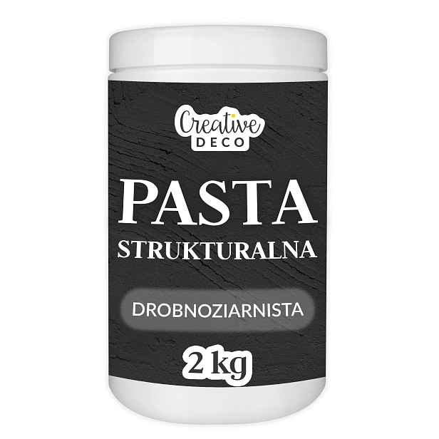 3D strukturovaná pasta černá 2kg jemnozrnná hmota pro efekty struktury