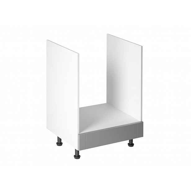 Kuchyňská skříňka pro vestavnou troubu LUMEA - šířka 60 cm, šedá / bílá