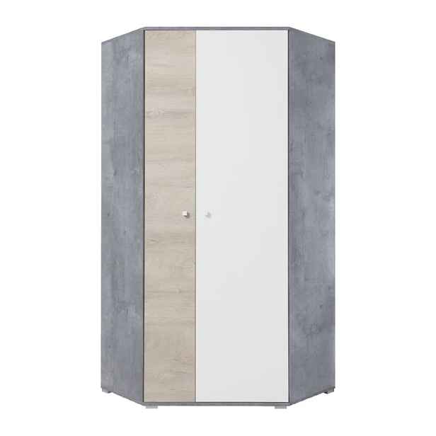 Meblar Šatní skříň SIGMA SI2 L/P Barva: beton/bílá/dub
