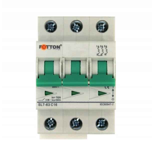 Pojistka Fotton SL7 3P 16A 800V DC