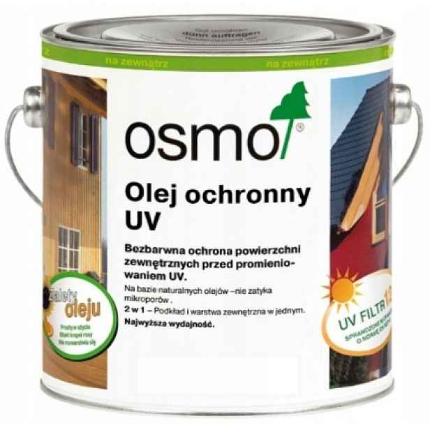 Uv ochranný olej na fasády srubových domů Osmo Modřín 426 0,75L