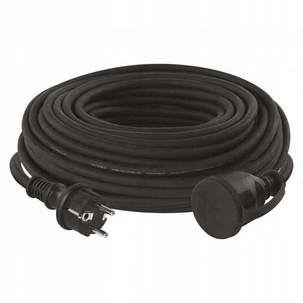 Venkovní prodlužovací kabel 30 m 1 zásuvka černý guma-neopren 230…