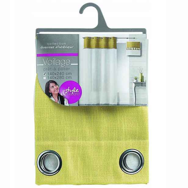 Záclona Na Průchodkách Polyester 140 X 240 CM Bílý Zelený Vzor