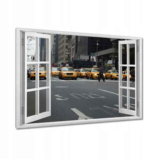 Obrazy 120x80 New York žluté taxíky