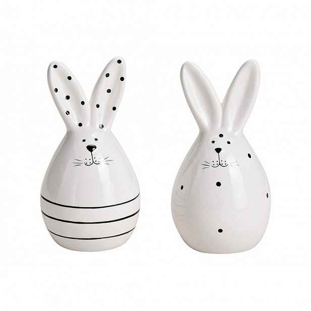 Bílo-černý velikonoční králík RABBIT WHITE - různé varianty