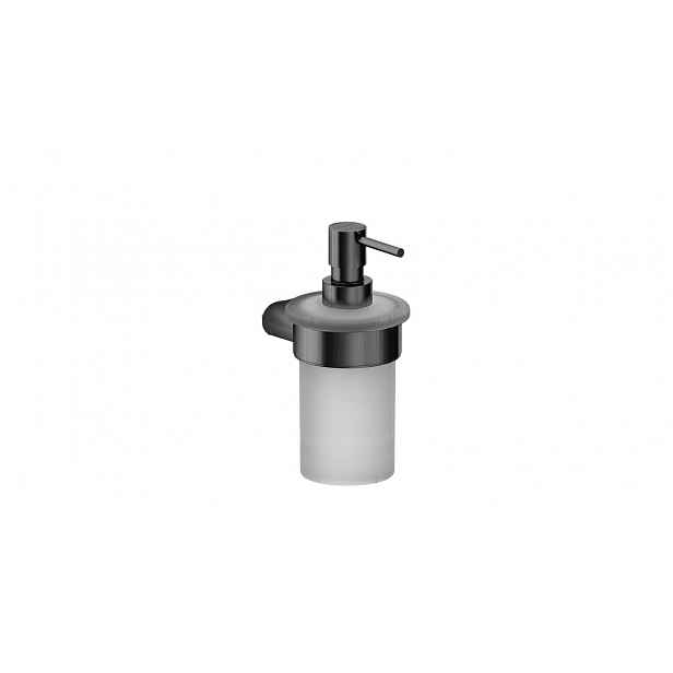 Dávkovač mýdla Swiss Aqua Technologies Simply R PVD PVD gun metal/mléčné sklo SATDSIMR99GM