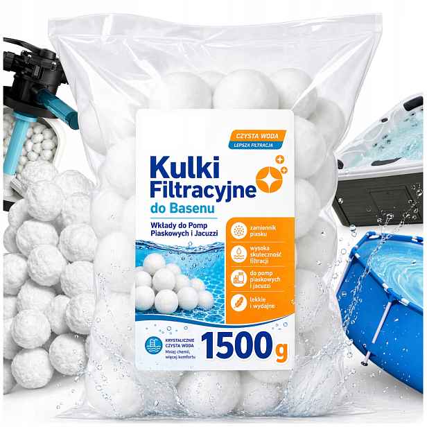 Filtrační kuličky pro pískovou pumpu Náplně pro písková čerpadla 1,4 kg