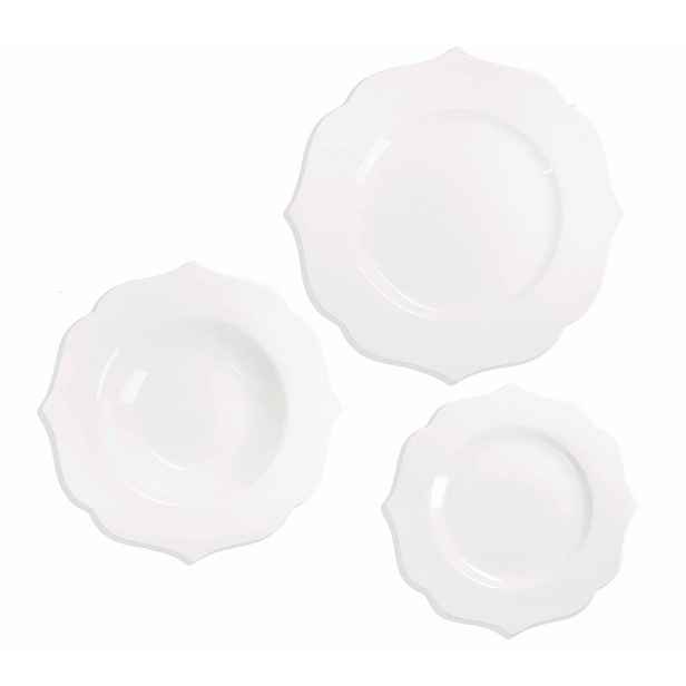 Jídelní sada 18 ks z kostního porcelánu pro 6 osob Queen – Brandani