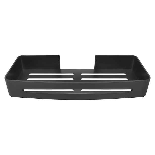 Olsen Spa  KD02081797 - Kovová polička na nalepení 3M; 32x13x4;7 cm ; černá barva