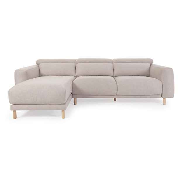 Béžová rohová pohovka (levý roh) Singa - Kave Home