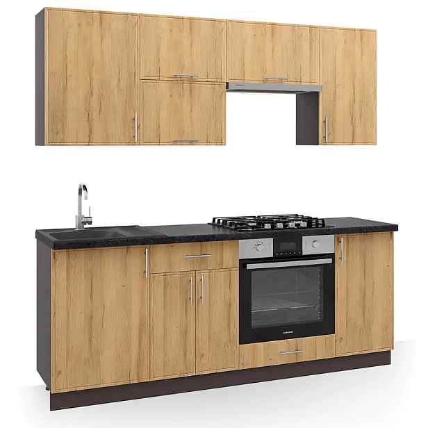 Casarredo Kuchyně ESTERO A 200 wenge dark/dub wotan