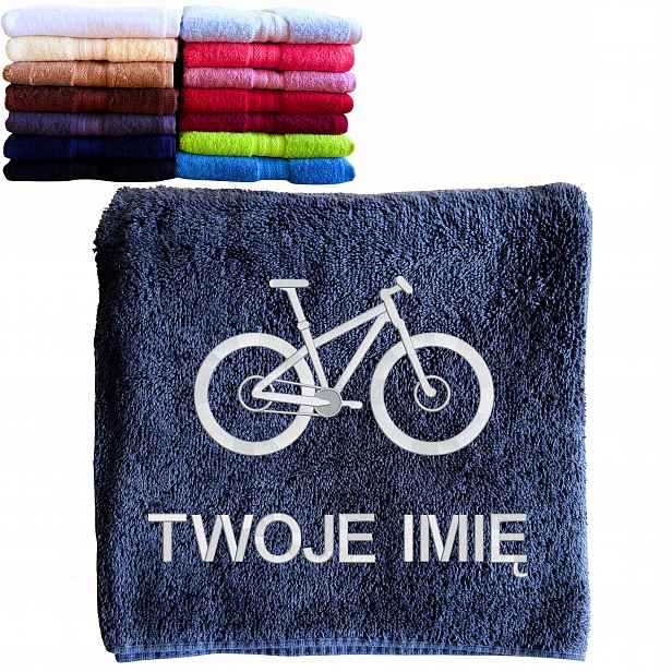 Dárek pro cyklistu, milovníka jízdy na kole, Ručník s kolem