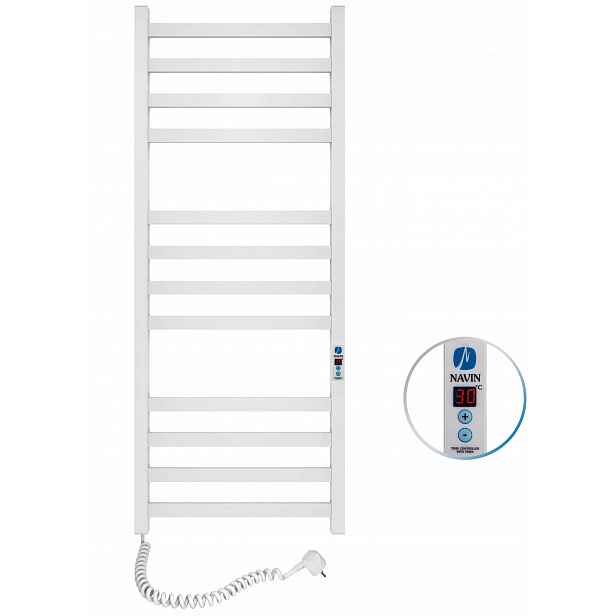 Elektrický koupelnový radiátor Navin Avangard 480x1200 levý Digital, bílý