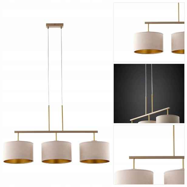 Závěsná lampa Marii béžová, moderní, nad jídelní stůl Sigma Lighting