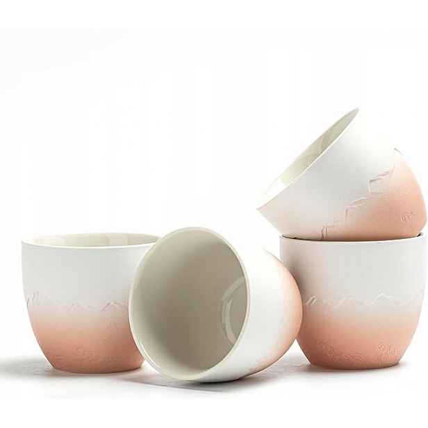 Šálky Na Čaj Čínská sada hrnků Teanagoo 175 ml porcelán 4 ks
