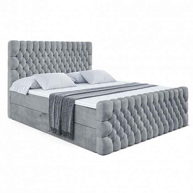 ALTDECOR AMERICKÁ postel SERENE-Z – 160 x 200 – H3 – šedá