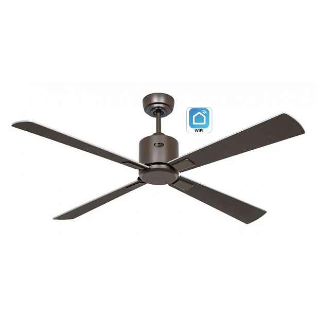 CasaFan 949242W Eco Neo III WiFi, stříbrná a wenge, stropní ventilátor