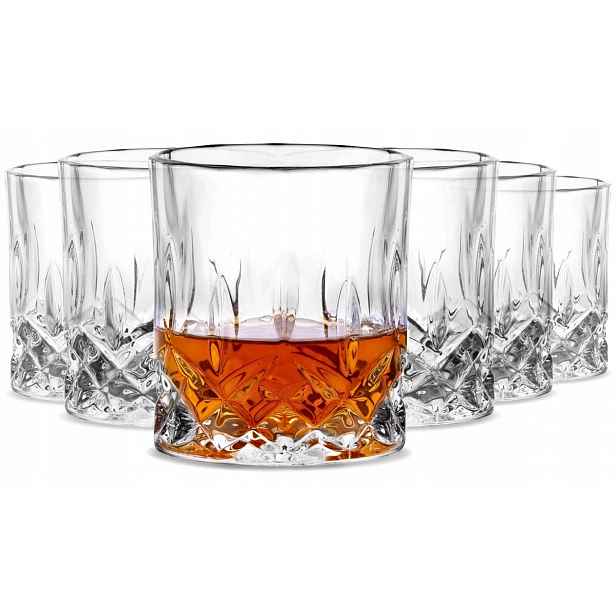 Klasické křišťálové sklenice na whisky značky Bohemia Classico 300 ml 6 Ks