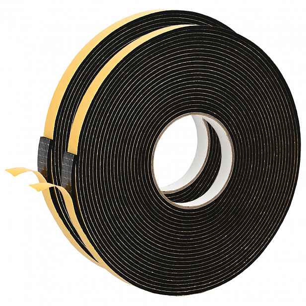 vidaXL Samolepicí pěnová páska 2 ks Černá 10mm x 10m Pěna CR