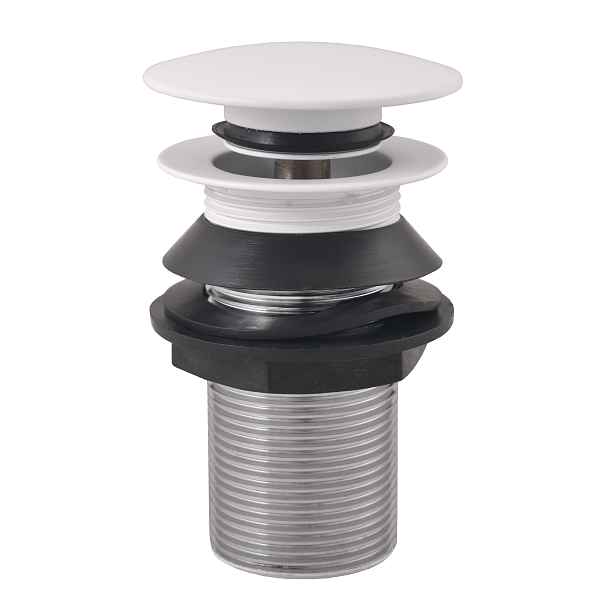 Výpusť umyvadlová 5/4'' CLICK-CLACK bez přepadu , Bílá - matná MD0798BMAT, RAV Slezák
