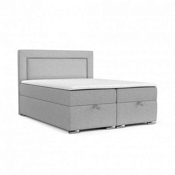 AltaBeds POSTEL BOXSPRING LONTANO 160/200 cm Šedobéžová