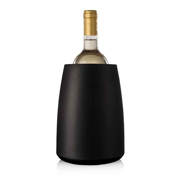 Chladicí nádoba na víno s aktivní vložkou ELEGANT, Vacu Vin, černá, 3649460