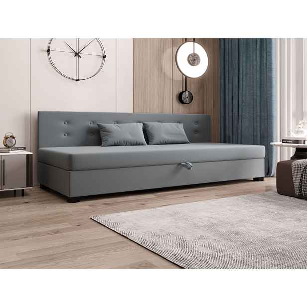Jednolůžková postel 80x195 AJKA BIZ 2 - modrošedá