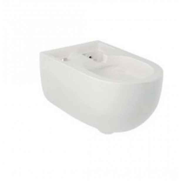 Kludi CleanTronic - Závěsné WC pro bidetovou jednotku SMART, Rimless, Spiralflush, lesklá bílá 16WCW0043