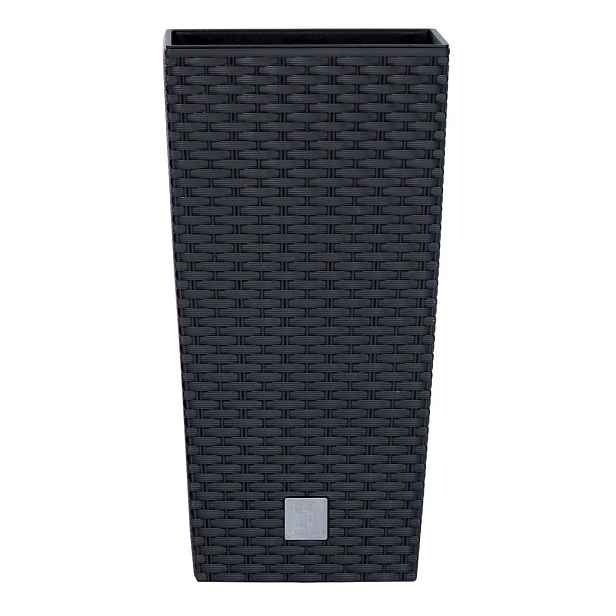 Prosperplast Květináč Rato Champaing tmavě šedý, varianta 22,5 cm