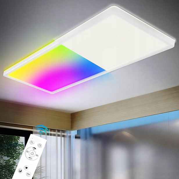 stropní svítidlo Led, stropní panel s dálkovým ovládáním