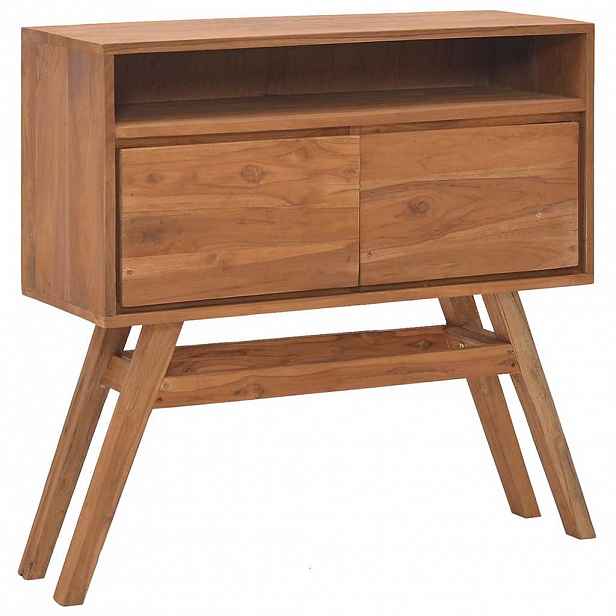 vidaXL Konzolový stolek 80 x 30 x 80 cm masivní teakové dřevo