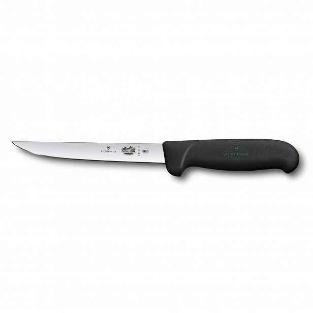 Vykosťovací nůž, Fibrox, 15 cm, hladký, úzký, černý