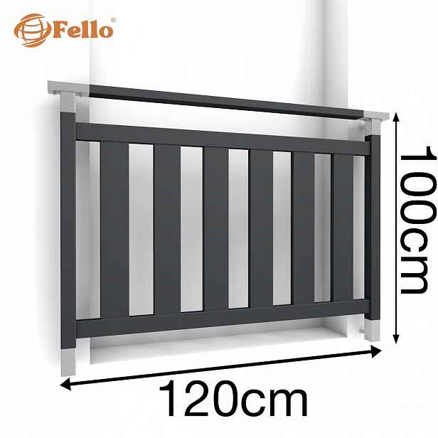 Prestige Francouzský balkon 120 cm Balustrada Ral