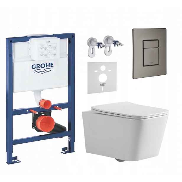 7v1 Wc Podomítkový Set Stelaz Grohe 820 mm Wc Mísa Tornado Tlačítko