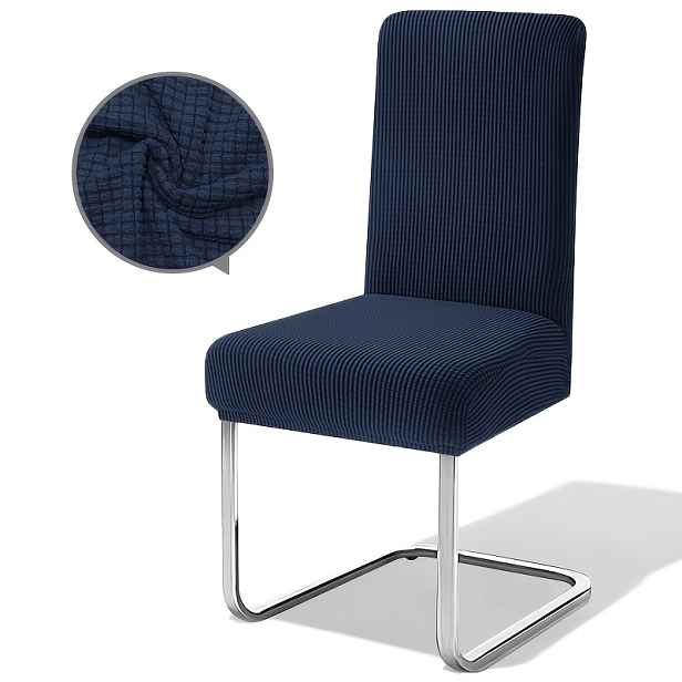TEMU Potah na jídelní židli s kostkovaným vzorem, vhodný pro domácí mazlíčky, pružný, snímatelný, pratelný ochranný potah na židli pro kuchyň a