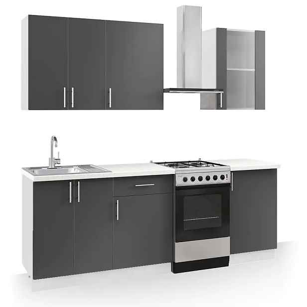 Casarredo Kuchyně FELIPE B 160 bílá/antracit