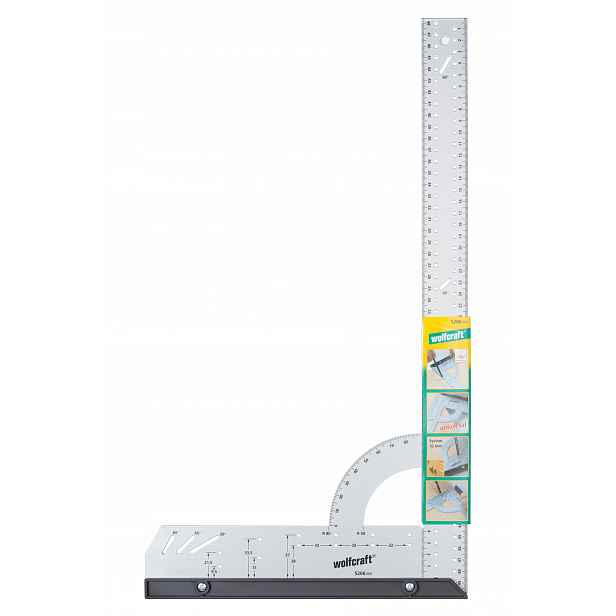 Truhlářský univerzální úhelník pro trasování 280 x 500 mm Wolfcraft