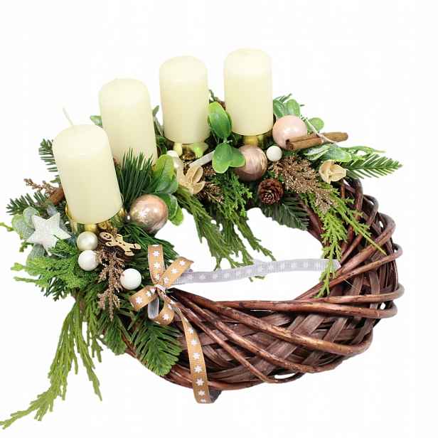 Vánoční věnec adventní věnec dekorace na stůl