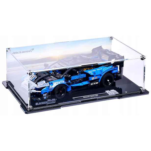 Vitrína s pozadím Blacked Brick pro Lego 42123 Technic McLaren Senna Gtr
