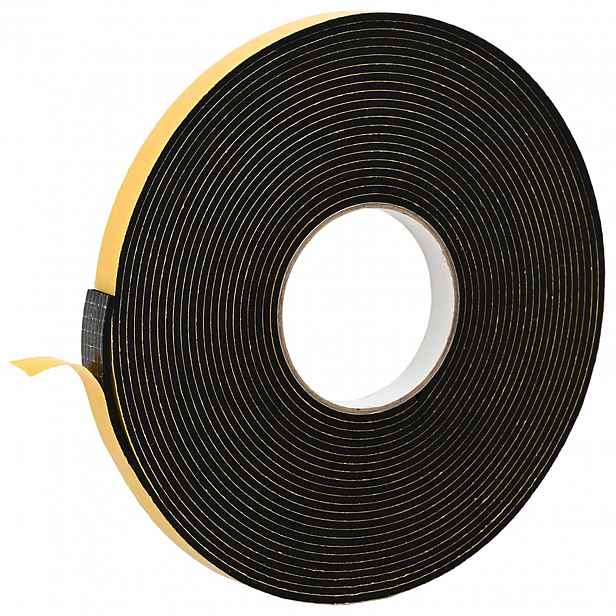 vidaXL Samolepicí pěnová páska Černá 10mm x 10m Pěna CR