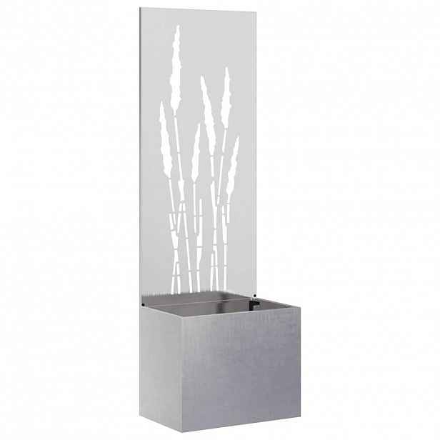 vidaXL Soukromí na zahradě Stříbrná 50 x 32 x 150 cm Nerezová ocel